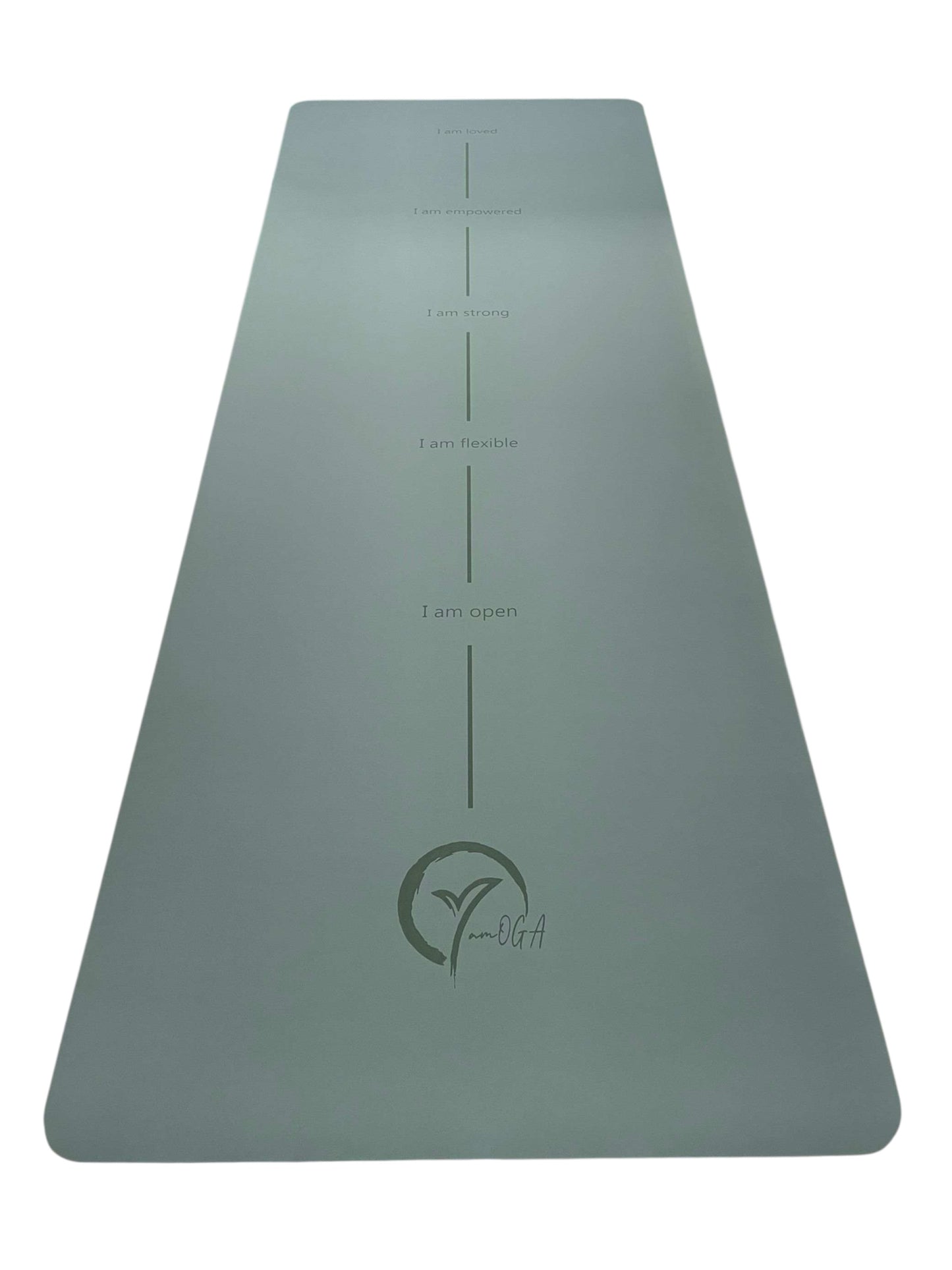 🌿 ✨ Premium Affirmation Yoga Mat — PU + Natural Rubber